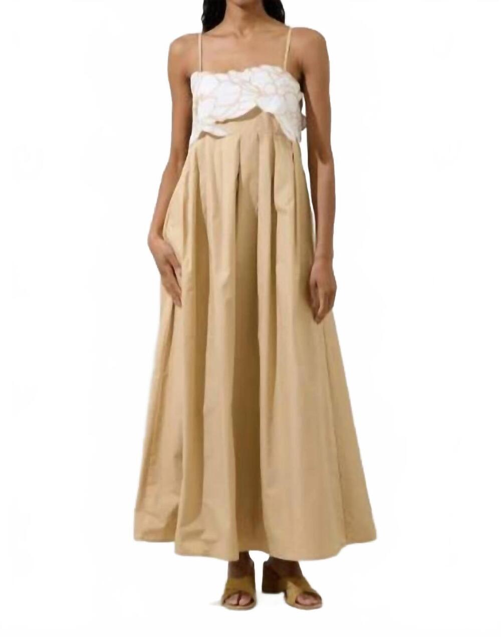 NEW SUGARLIPS women's kalani dress in beige